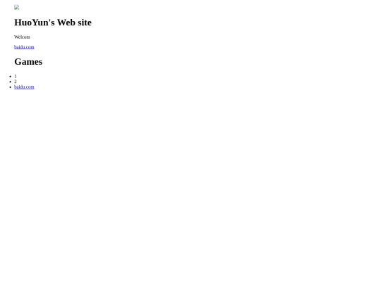 HuoYunsWebsite screenshot