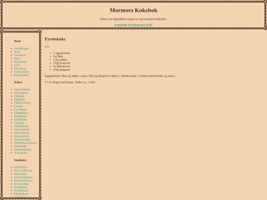 fyrstekake screenshot