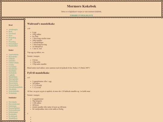 mandelkake screenshot