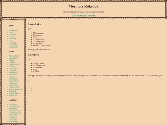 sitronkake screenshot