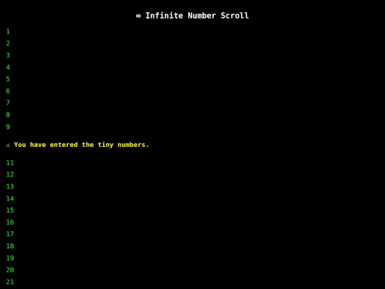 Infinity screenshot