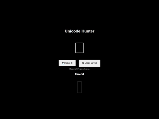 Unicode screenshot