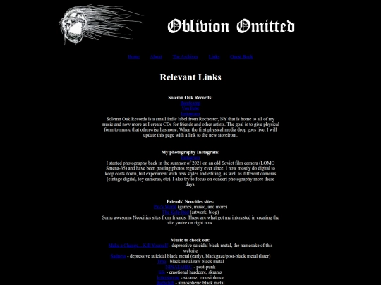 links screenshot