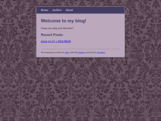 blog screenshot