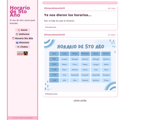 horario screenshot