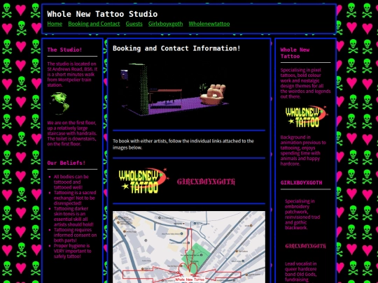bookingandcontact screenshot