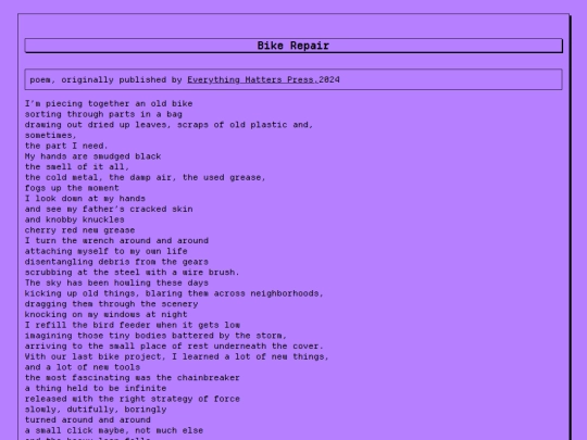 essays/bikerepair screenshot