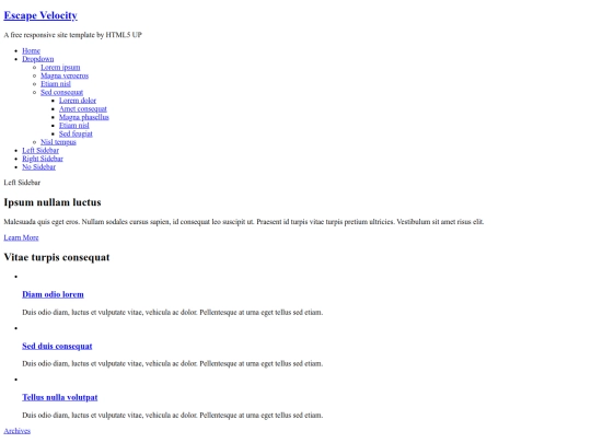 left-sidebar screenshot
