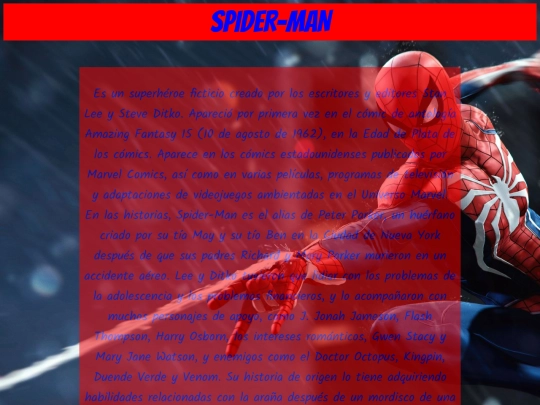 personajes/spider screenshot