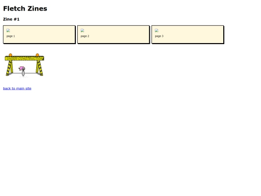 zines screenshot