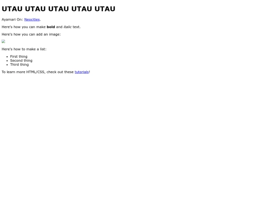 utau stuff/utaus screenshot