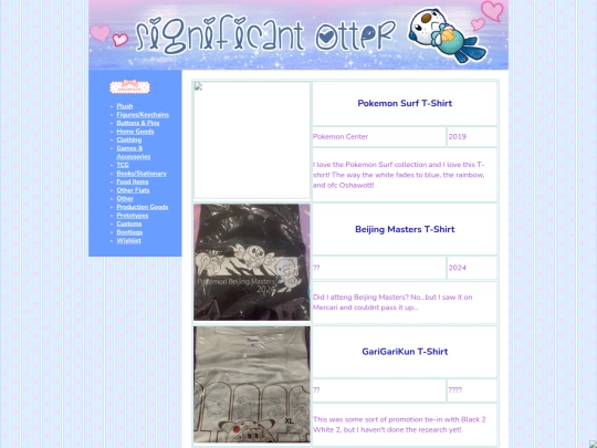 Clothing screenshot
