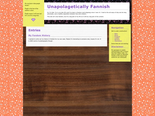 diary screenshot