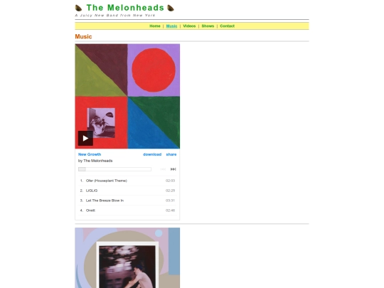 pages/music screenshot