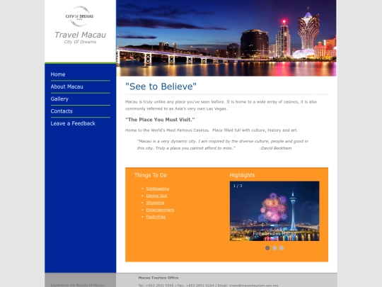 homepage screenshot
