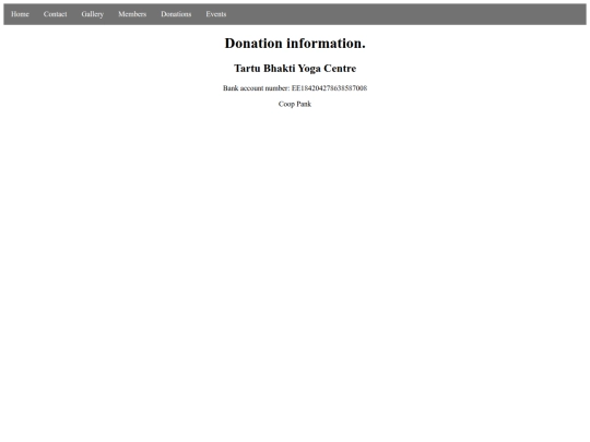 donation info screenshot