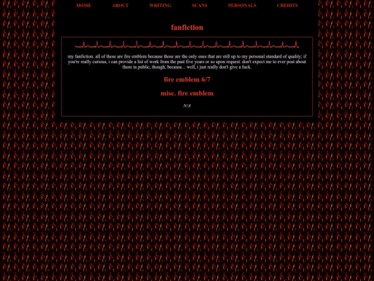 writing/fanworks screenshot