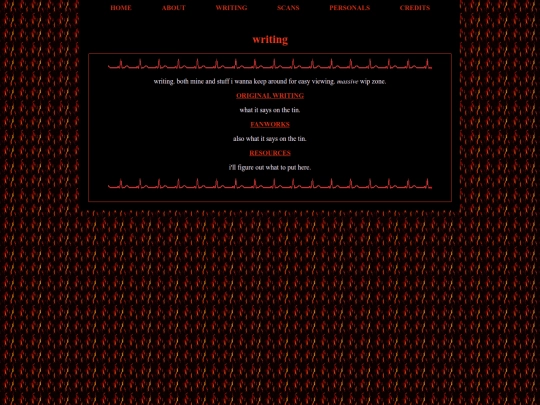 writing screenshot
