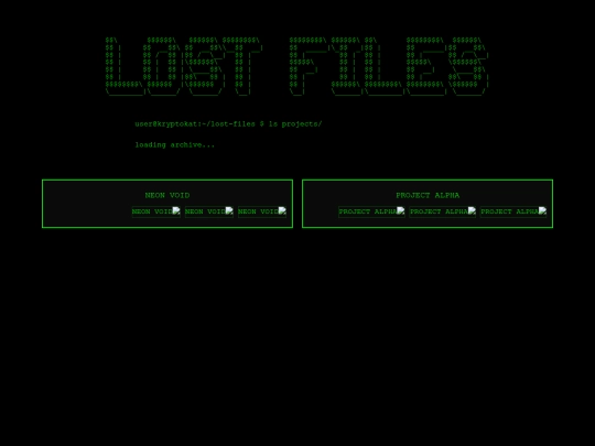 projects screenshot