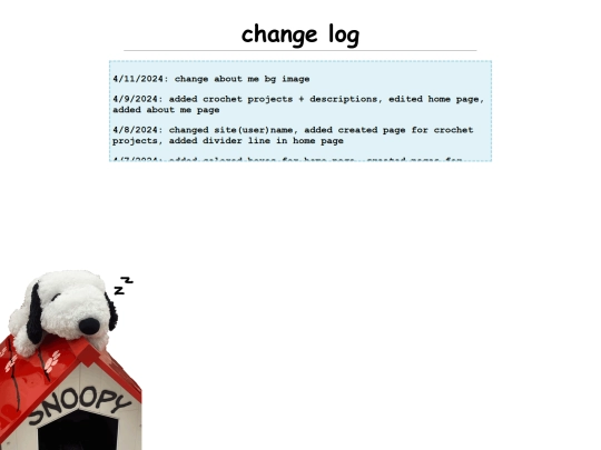 changelog screenshot