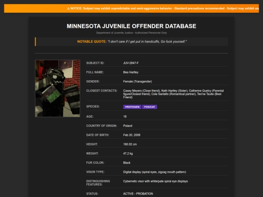 Databse screenshot