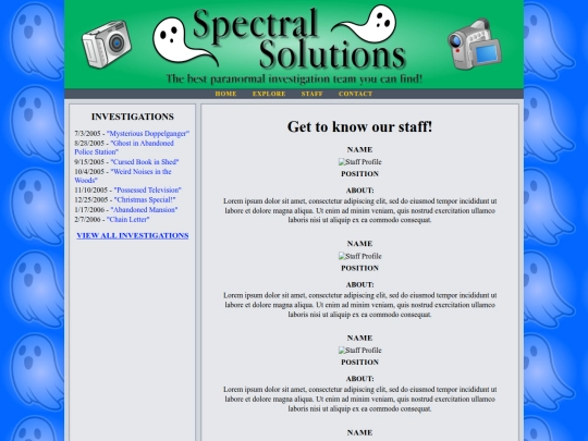 Staff screenshot