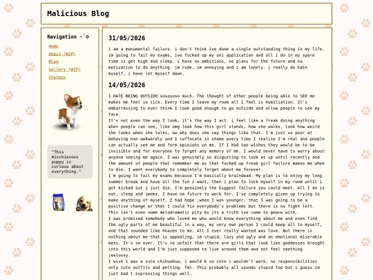 blog screenshot