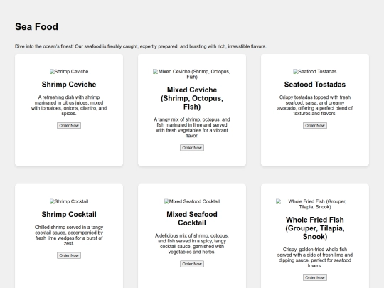 seafood screenshot