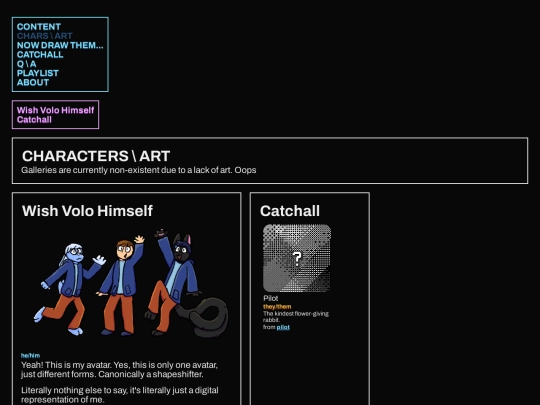 chars screenshot