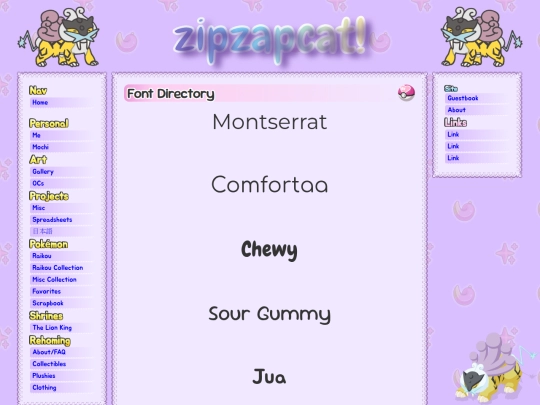fonts/font-directory screenshot