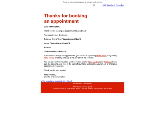 emails/amended/30-Donor-Portal-Live-Email-Book-Appointment screenshot