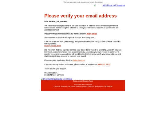emails/amended/62-Donor-Portal-Live-Email-Verification-Non-Portal-User screenshot