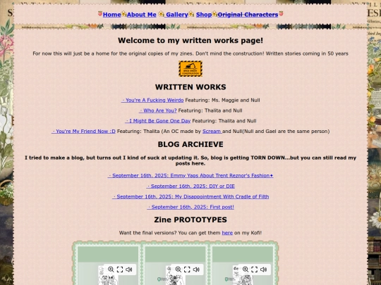 writing screenshot