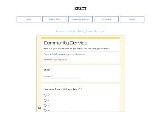 CommunityService screenshot