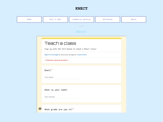 KNECT (1)/About screenshot