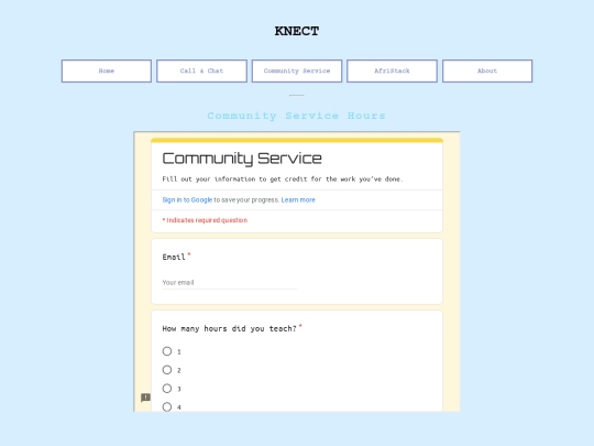 KNECT (1)/CommunityService screenshot