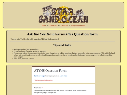 atyhs-question-form screenshot