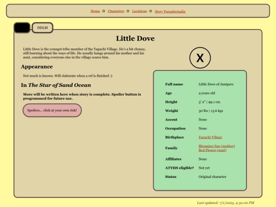 characters/little-dove screenshot