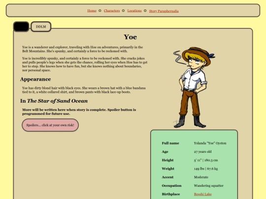 characters/yoe screenshot