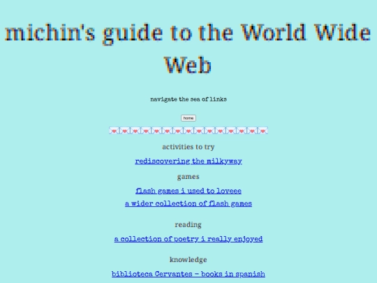 links screenshot