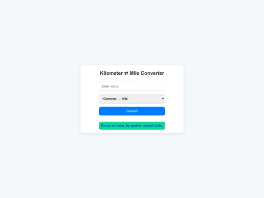 kmtomile screenshot