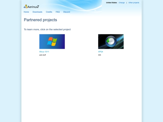 projects screenshot