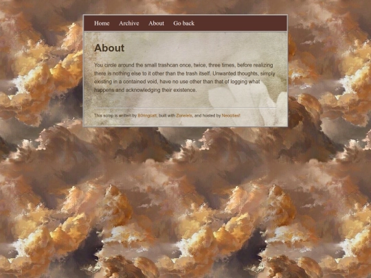 blog/about screenshot