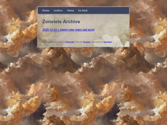 blog/archive screenshot