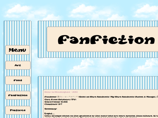 fanfiction screenshot