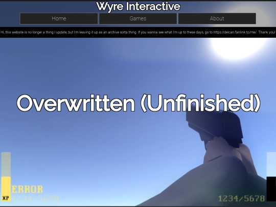 games/overwritten screenshot