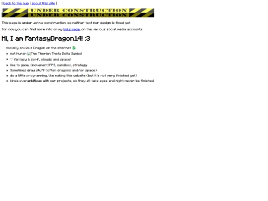 about/me screenshot