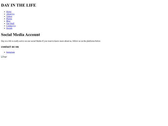 dayinthelife/social screenshot