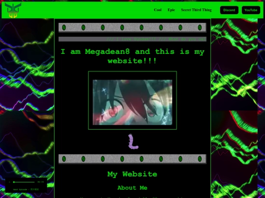 Megadean8 site/Deanindex screenshot