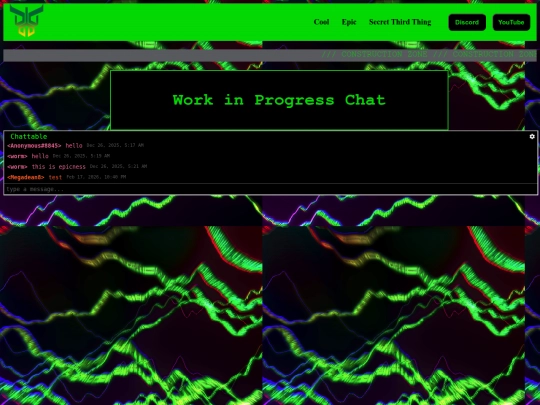 Megadean8 site/otherotherotherpage screenshot